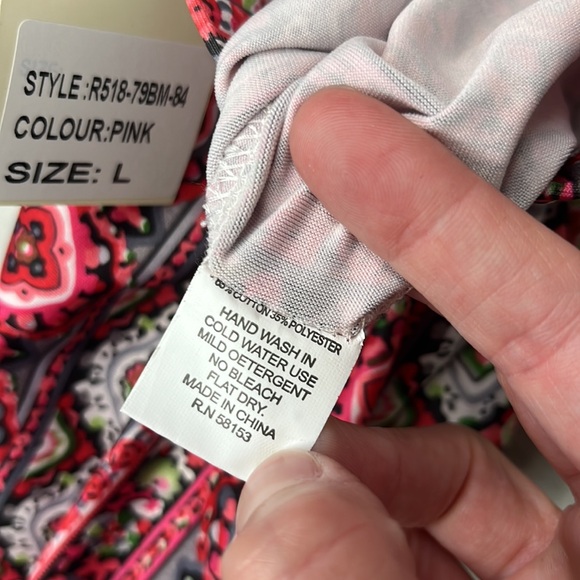 RAGA Wide Leg Flare Pants NWT Large Bohemian Bell Bottom - Picture 11 of 11